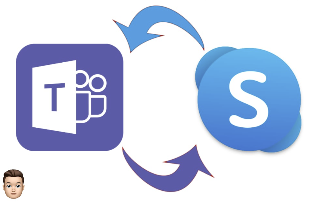 Teams and Skype logo